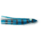 P-Line Sunrise Squid Skirt 9 1/2", Blue/Clear/Black Stripe/Silver Flake, 1/Pack, SQ95-252
