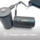 Pale Blue Earth Pale Blue Smart Lithium Ion USB Rechargeable D Batteries 2 Pack, Gray, PB-D-C