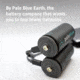 Pale Blue Earth Pale Blue Smart Lithium Ion USB Rechargeable D Batteries 2 Pack, Gray, PB-D-C