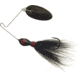 Panther Martin Bearded Banshee Spinner Bait, Bucktail Holographic Blade, #9, 1/4oz, Black Holographic, 9L-PMBBJ-BKH