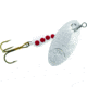 Panther Martin Classic Regular In-Line Spinner, #2, 1/16 oz, Silver/White/Red, 2PMR-SWR