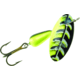 Panther Martin FishSeeUV Vibrant Image In-Line Spinner, #6, 1/4 oz, Black &amp; Chartreuse, 6PMVIUV-VIBC