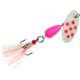 Panther Martin Flash-A-Bou Go-Glo In-Line Spinner, #4, 1/8oz, Pink &amp; White, 4PMGGFPW