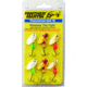 Panther Martin Hammered Regular Spinner, #4/#6, 1/4oz/1/8oz, 6/Pack, Gold/Silver/Yellow Red, PMHM6