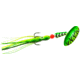 Panther Martin Hammered UV Hoochie Skirt In-Line Spinner, #15, 1/2 oz, Green &amp; Chartreuse, 15PMSSTUVHHSHMGCT