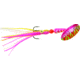 Panther Martin Hammered UV Hoochie Skirt In-Line Spinner, #15, 1/2 oz, Yellow &amp; Pink, 15PMSSTUVHHHHYPT