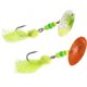 Panther Martin Holy Roe Holographic Hammered In-Line Spinner, #15L, 3/8oz, Lime &amp; Chartreuse, 15LPMSSHR-HLC