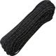 Marbles Parachute Cord, Black w/ Reflective Gray,100 feet RG1059H
