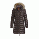 Parajumpers Demi Leather Jacket - Womens, Dark Brown, Medium 17WMPWJCKLE32-17WP44-580-M
