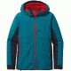 Adze Hybrid Hoody - Mens-Underwater Blue/French Red-Small