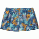 Barely Baggies Shorts - Womens-Neo Tropics/Channel Blue-X-Small