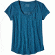 Patagonia Board Short Logo Cotton/Poly Scoop T-Shirt - Women's-Big Sur Blue-X-Small