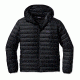 Down Sweater Full-Zip Hoody - Mens-Black-Large