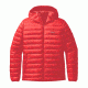 Down Sweater Full-Zip Hoody - Mens-X-Small-French Red