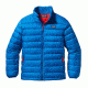Patagonia Down Sweater Jacket - Boy's-Andes Blue/Turkish Red-X-Large
