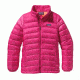 Patagonia Down Sweater Jacket - Girl's-Radiant Magenta/Peach Sherbet-X-Small