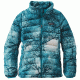 Patagonia Down Sweater Jacket - Girl's-Small-Moontree/Deep Sea Blue