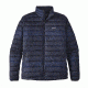Patagonia Down Sweater - Mens-Small-Distressed Stripe/Navy Blue