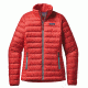 Patagonia Down Sweater - Women's-French Red/Mogul Blue-X-Small