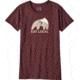 Patagonia Eat Local Upstream Cotton/Poly Responsibili-Tee - Women's-Dark Ruby-X-Small