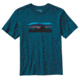 Patagonia Fitz Roy Banner Cotton T-Shirt - Men's -Deep Sea Blue-X-Small
