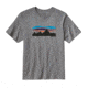 Patagonia Fitz Roy Banner Cotton T-Shirt - Men's -Gravel Heather-X-Small