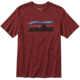 Fitz Roy Banner Cotton T-Shirt - Mens -Drumfire Red-Small