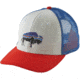 Patagonia Fitz Roy Bison Trucker Hat - Men's-White/French Red