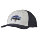 Patagonia Fitz Roy Bison Trucker Hat - Men's-White/Navy Blue