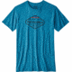 Patagonia Fitz Roy Crest Cotton/Poly T-Shirt - Men's-Filter Blue-X-Small