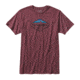Fitz Roy Crest Cotton/Poly T-Shirt - Mens-Oxblood Red-Large