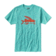 Flying Fish Cotton/Poly T-Shirt - Mens-Howling Turquoise-X-Large