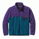Patagonia Lightweight Synchilla Snap-T Pullover - Mens-Underwater Blue/Purple-Large