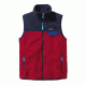 Patagonia Lightweight Synchilla Snap-T Vest - Mens-Classic Red/Navy Blue-Medium