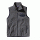 Patagonia Lightweight Synchilla Snap-T Vest - Men's-Nickel/Navy Blue-X-Small