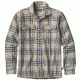Patagonia Long Sleeve Fjord Flannel Shirt - Men's-Blue Ox/Tailored Grey-Medium