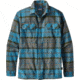 Patagonia Long Sleeve Fjord Flannel Shirt - Men's-Buckstop Plaid/Filter Blue-Small
