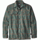 Patagonia Long Sleeve Fjord Flannel Shirt - Men's-Salty Flats/Buffalo Green-Medium