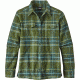 Patagonia Long Sleeve Fjord Flannel Shirt - Womens-Big Sky Plaid/Buffalo Green-6