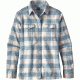 Patagonia Long Sleeve Fjord Flannel Shirt - Womens-Boxwood Plaid/Birch White-10