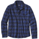 Patagonia Long Sleeve Lightweight Fjord Flannel Shirt - Men's -Navigate/Navy Blue-Large