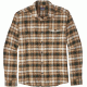 Patagonia Long Sleeve Lightweight Fjord Flannel Shirt - Men's -Revival/Bear Brown-X-Small