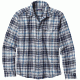 Patagonia Long Sleeve Lightweight Fjord Flannel Shirt - Men's -Rootsy/Navy Blue-X-Large