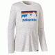 Patagonia Long-Sleeved Capilene Daily Graphic T-Shirt - Men's -Shop Sticker/White-X-Small