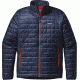 Patagonia Nano Puff Jacket - Men's-Small-Navy Blue/Paintbrush Red