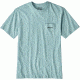Patagonia P-6 Logo Cotton Pocket T-shirt - Men's-Tubular Blue-X-Large