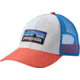 Patagonia P-6 Logo LoPro Trucker Hat - Men's-White/Carve Coral-One Size