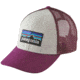 Patagonia P-6 Logo LoPro Trucker Hat - Men's-White/Violet Red-One Size