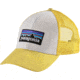 Patagonia P-6 Logo LoPro Trucker Hat - Men's-White/Yoke Yellow-One Size