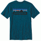 Patagonia P-6 Logo Short Sleeve T-Shirt - Men's-XX-Large-Deep Sea Blue